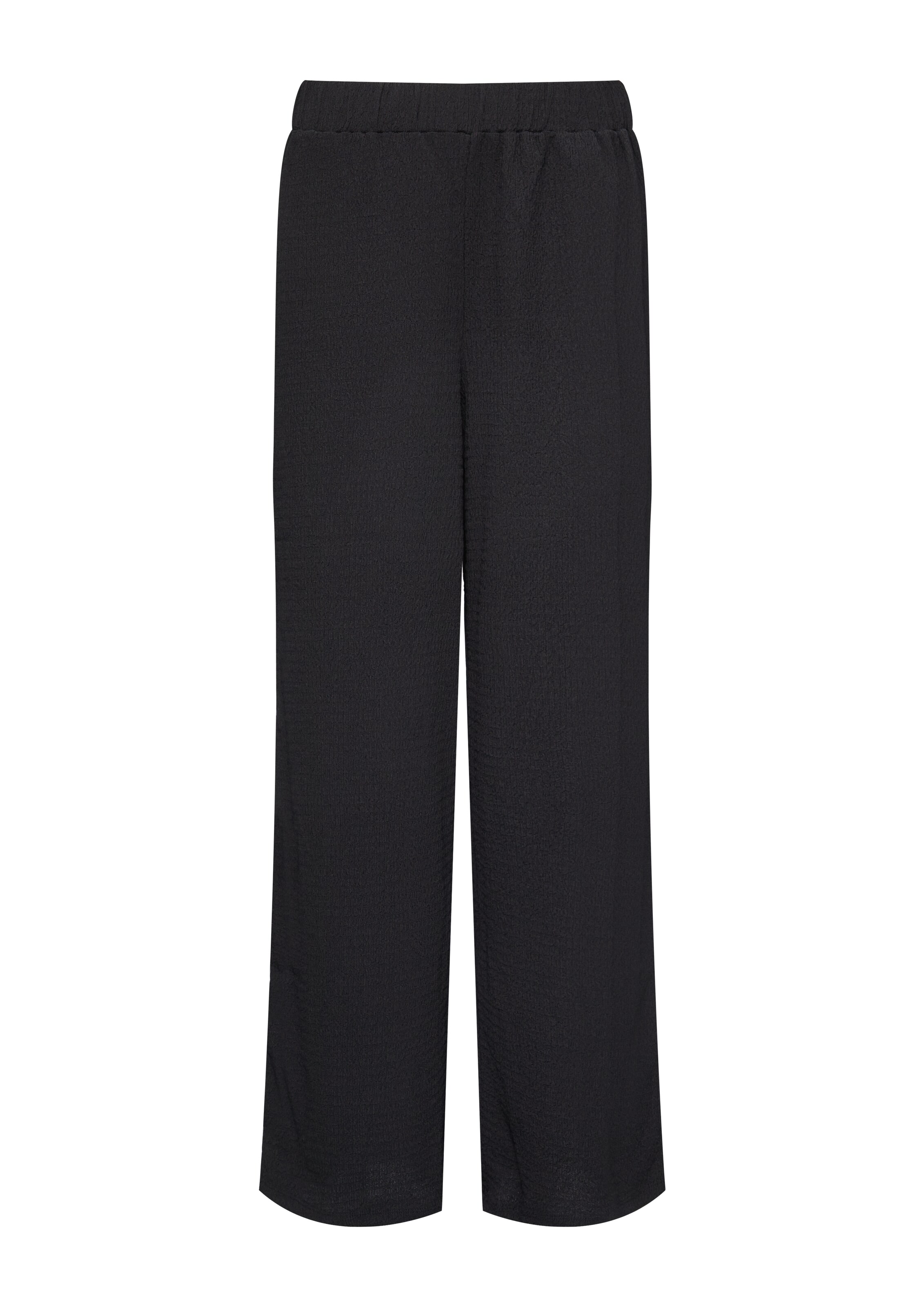 s.Oliver Wide Leg Hose in Schwarz: Vorderseite
