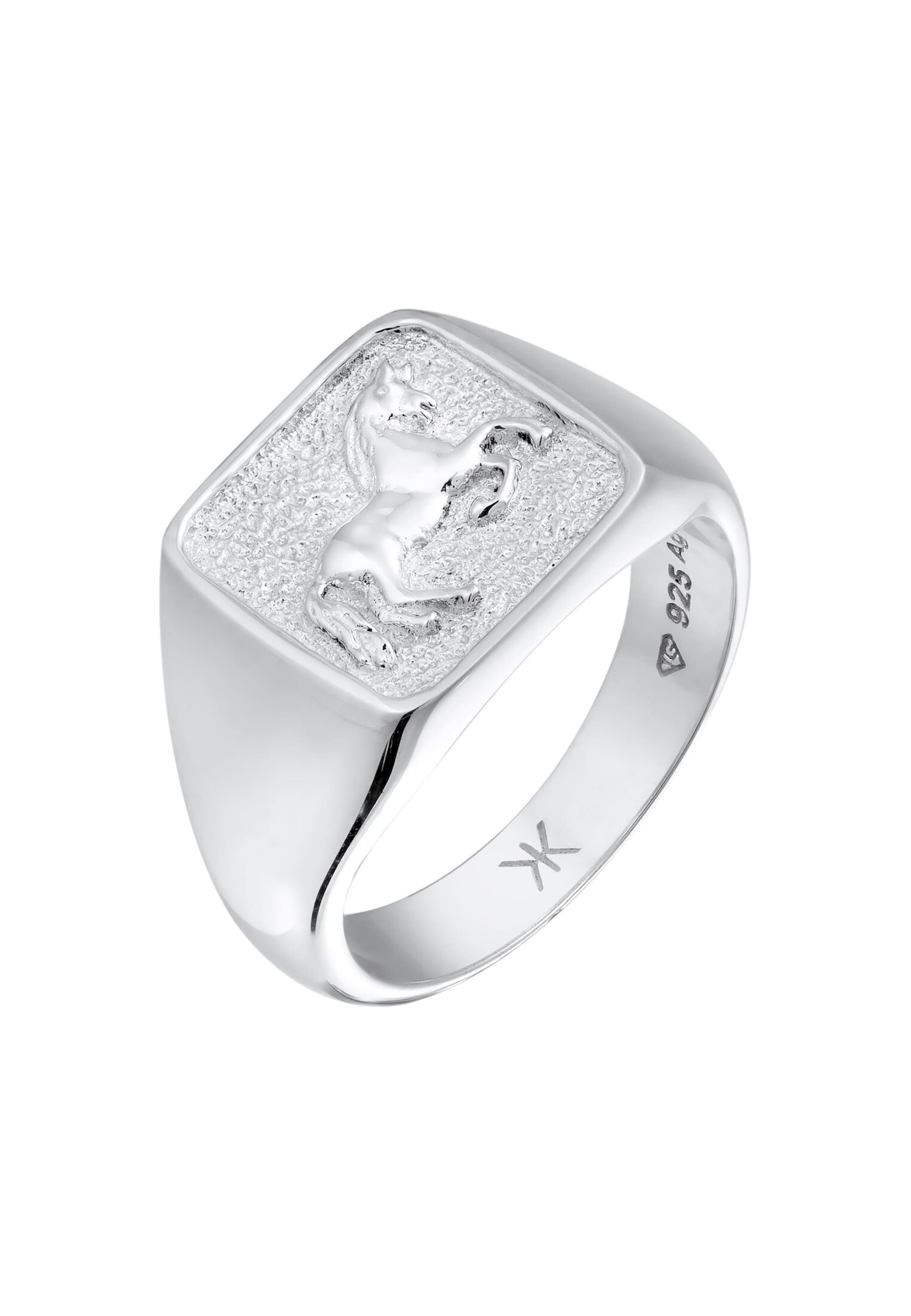 Bague 'Horse' KUZZOI en argent : devant