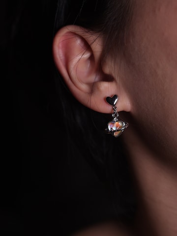 Nightini Earrings 'TROPFENHERZ' in Silver