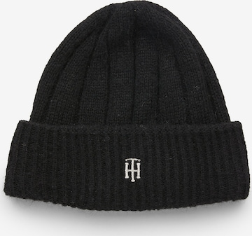 TOMMY HILFIGER Beanie in Black: front