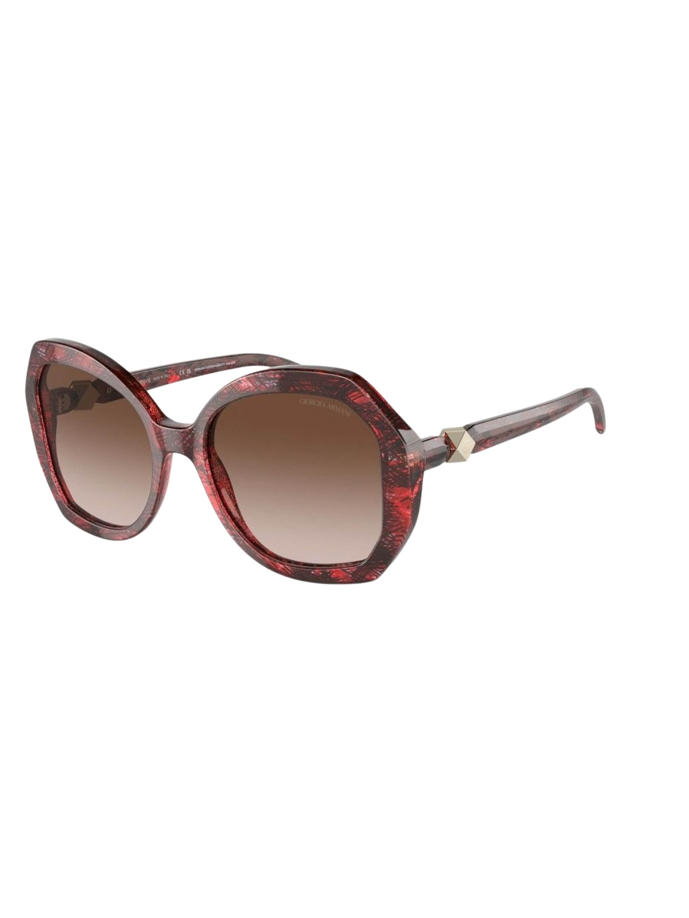 GIORGIO ARMANI Okulary przeciwsłoneczne w kolorze czerwony: przód