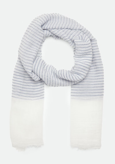 comma casual identity Schal in grau / weiß, Produktansicht