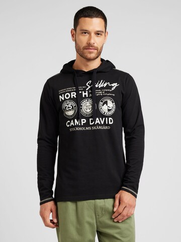 CAMP DAVID Shirt 'Cruise North' in Black: front
