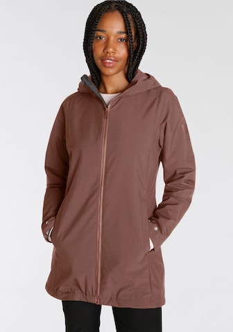 JACK WOLFSKIN Outdoor Jacket in Brown: front