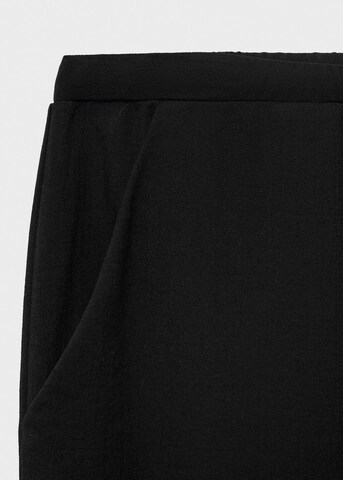 MANGO Wide Leg Bukser 'RIGA' i sort