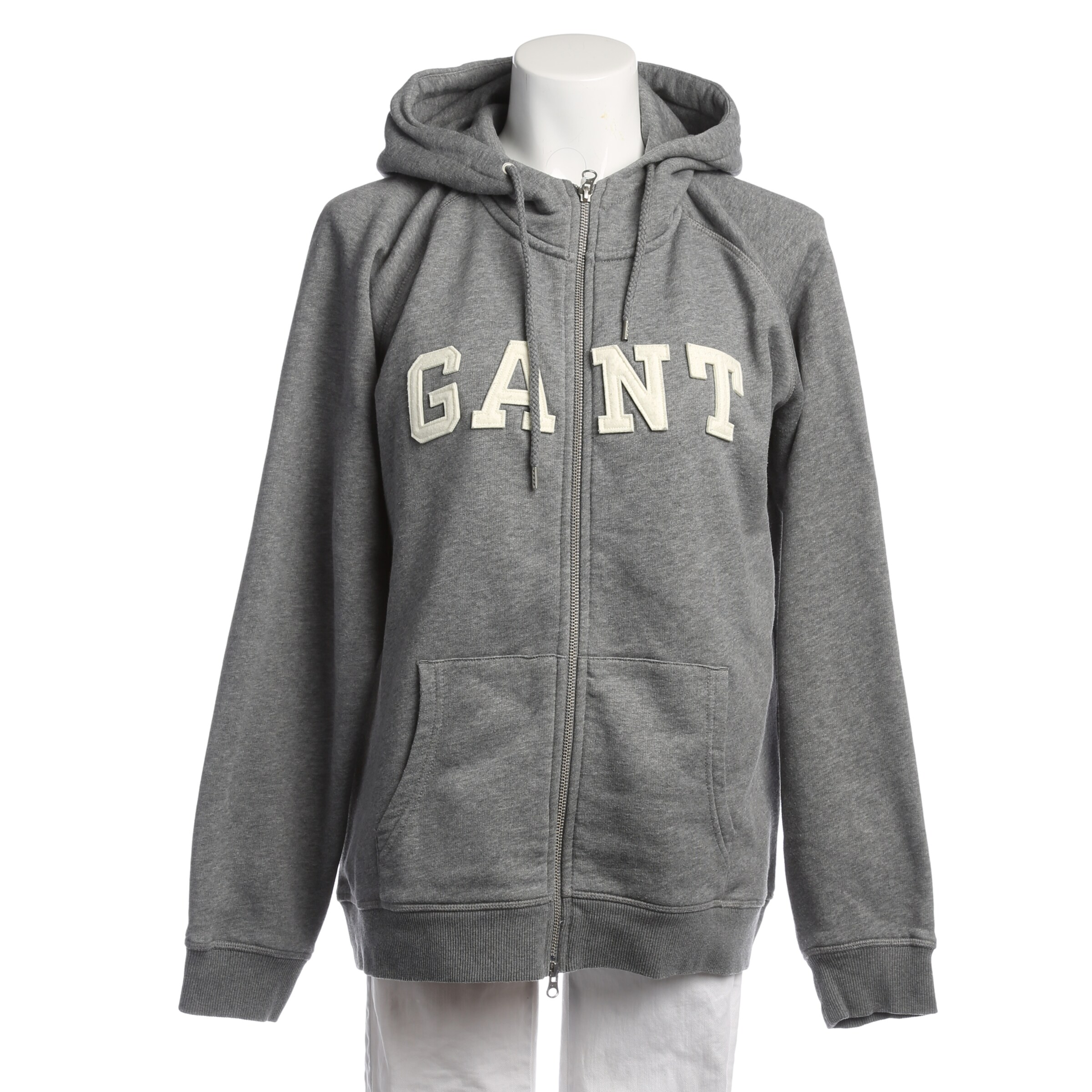 GANT Sweatshirt / Sweatjacke in M in creme / grau, Produktansicht