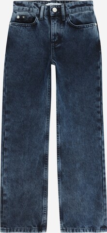 Calvin Klein Jeans Loosefit Jeans in Blauw: voorkant