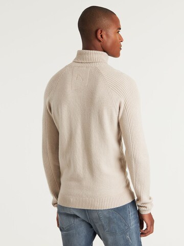 Pull-over 'Trace Col' CHASIN' en beige