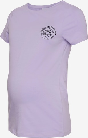 MAMALICIOUS T-Shirt 'Meryl' in Lila: predná strana