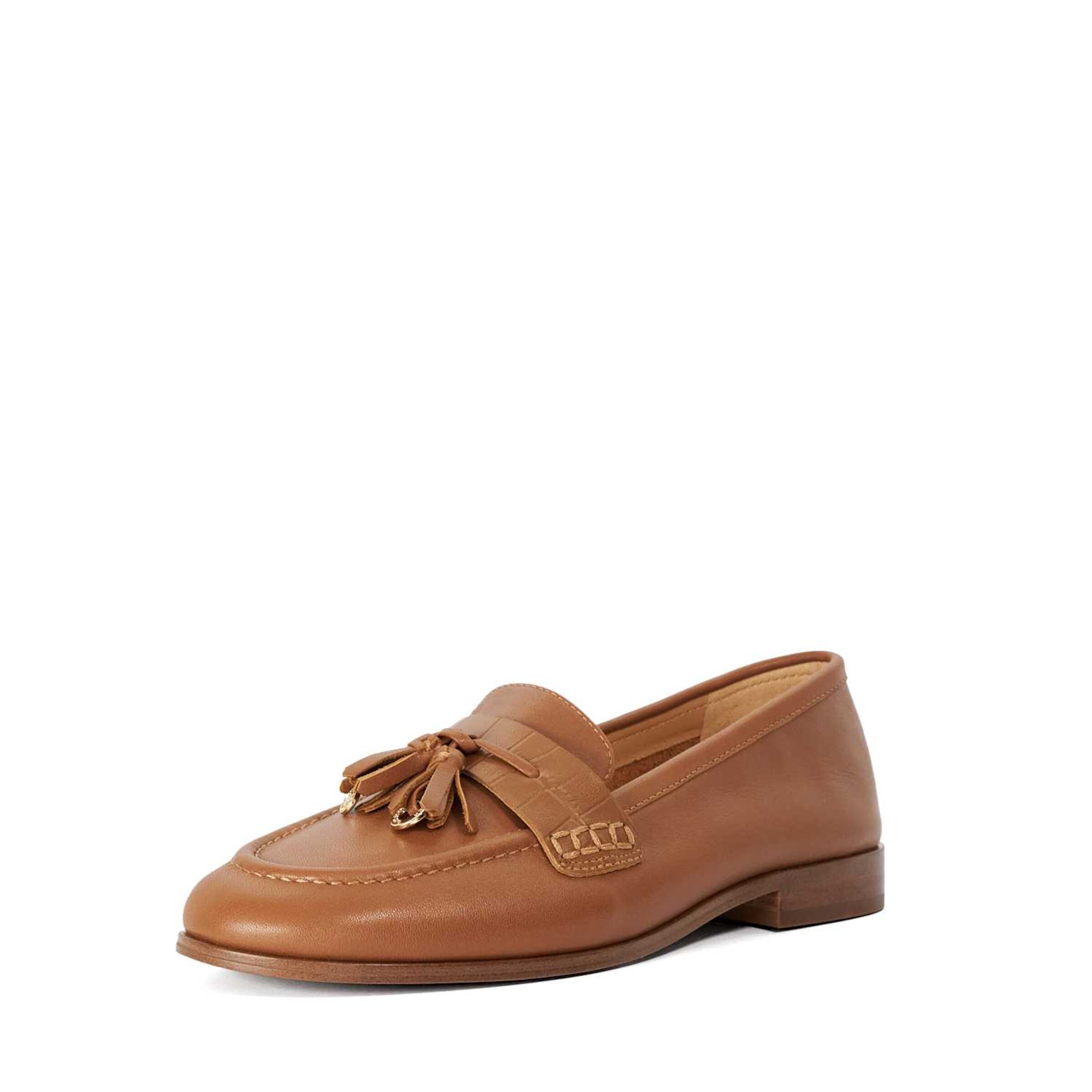 Dune LONDON Classic Flats 'Giavonni' in Caramel, Item view