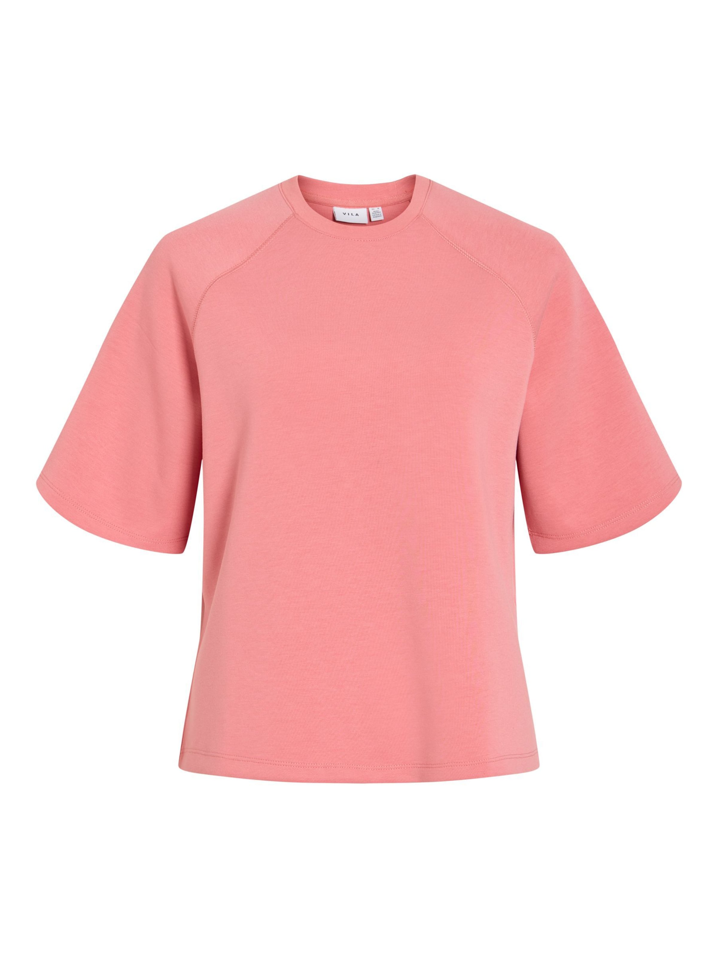 VILA Sweatshirt 'VIReflect' in Pink: Vorderseite