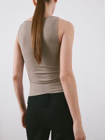 MANGOTop 'TECLA' - smeđa boja