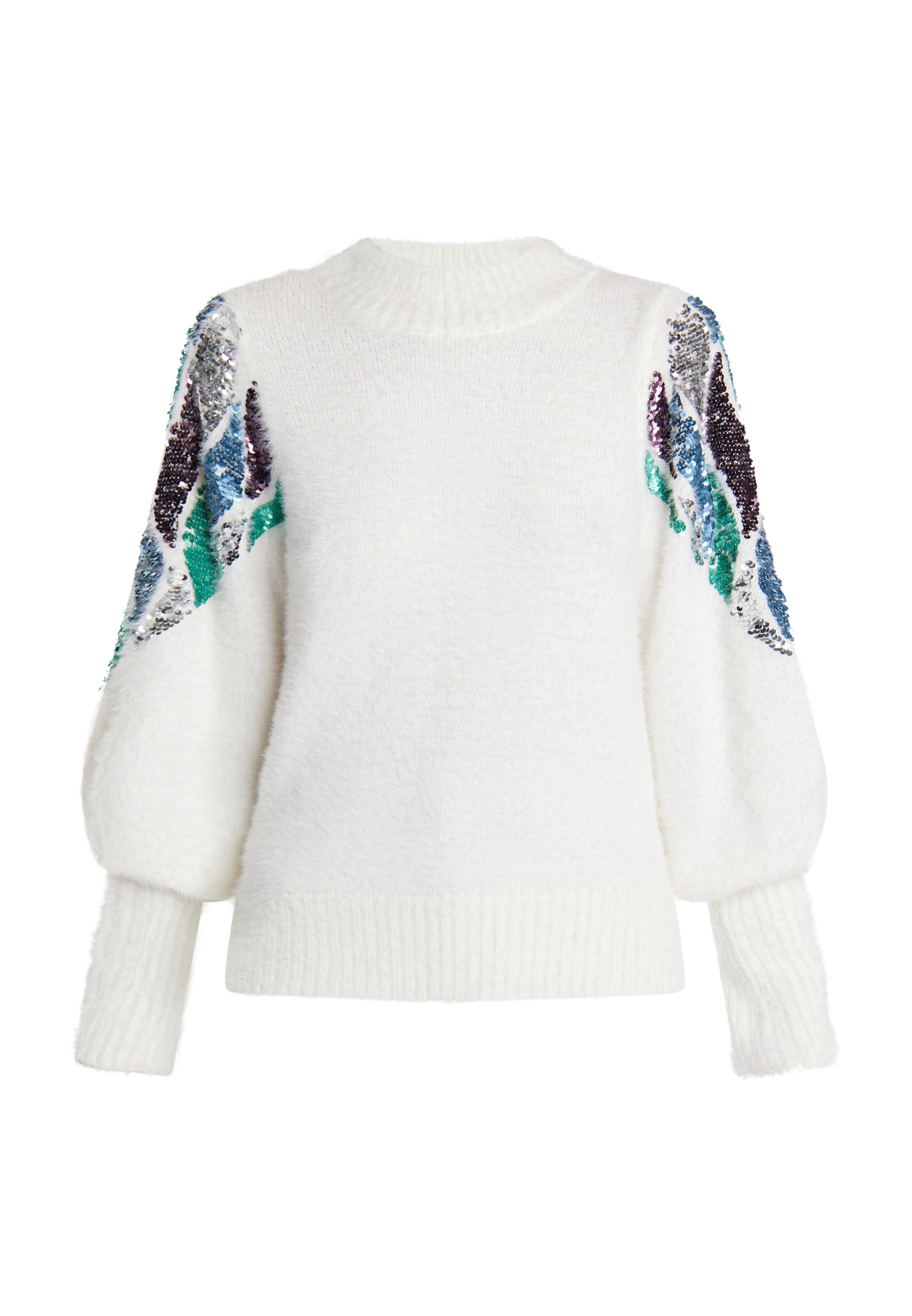 IZIA Pulover 'Gaya' | bela barva: sprednja stran