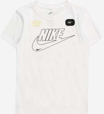 Nike Sportswear T-Shirt 'CLUB+ FUTURA' in Weiß: predná strana