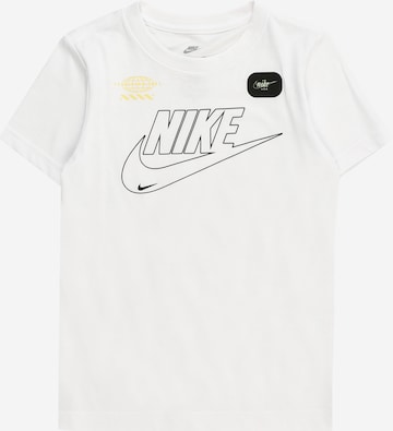 T-Shirt 'CLUB+ FUTURA' Nike Sportswear en blanc : devant