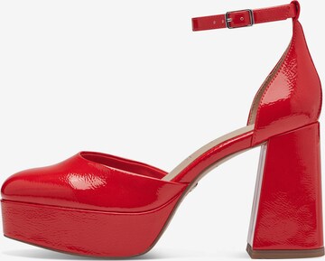 TAMARIS Slingback Pumps in Red