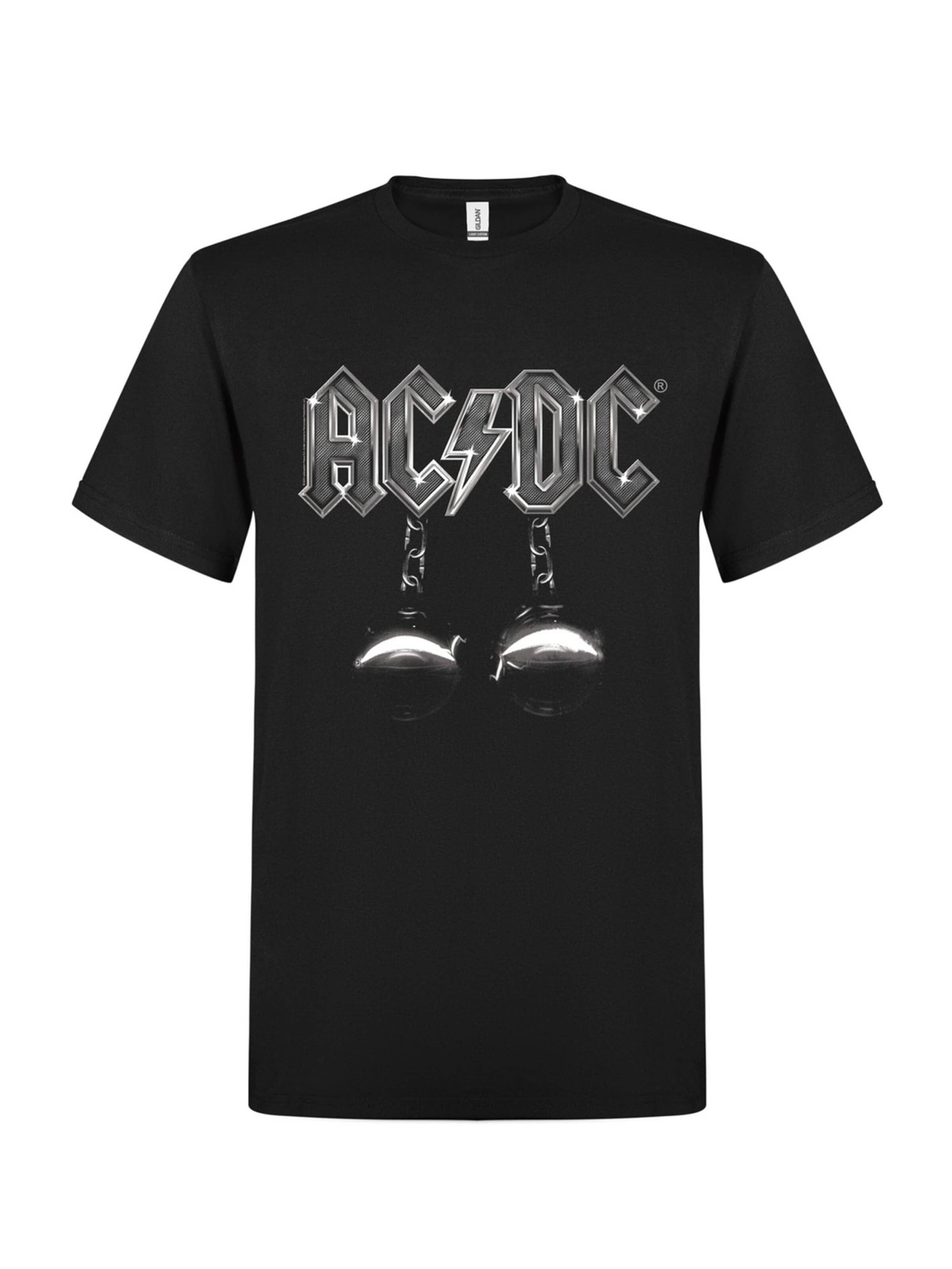 AC/DC Shirt 'AC/DC Family Jewls T-Shirt' in Black: front