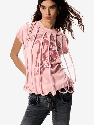 Desigual - Camisa 'Masha Popova' em rosa