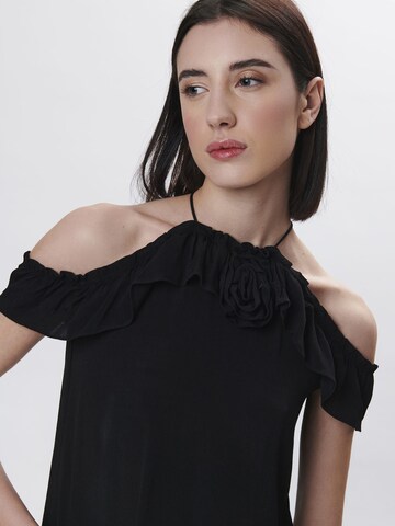 Haut 'Rose' Influencer en noir