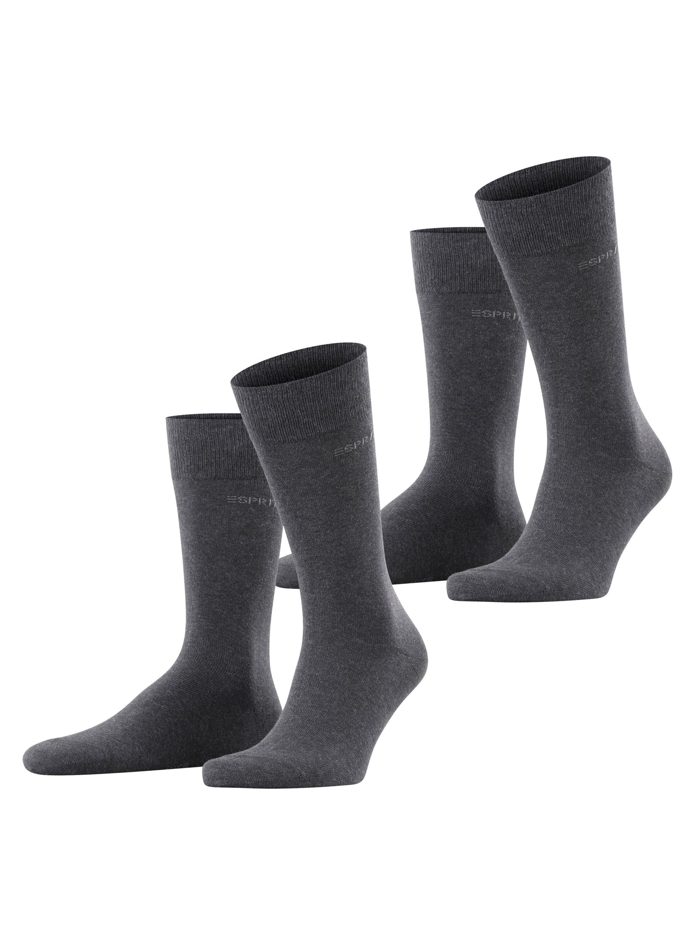 ESPRIT Socks 'Basic Uni 2-Pack' in Grey: front