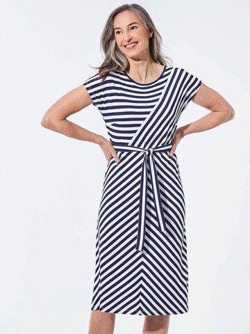 Goldner Sommerkleid in Weiß