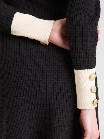 Derhy Πλεκτό φόρεμα 'CLEMENCE' σε μαύρο