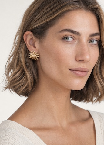PURELEI - Pendientes 'Iconic Sun' en oro: frente