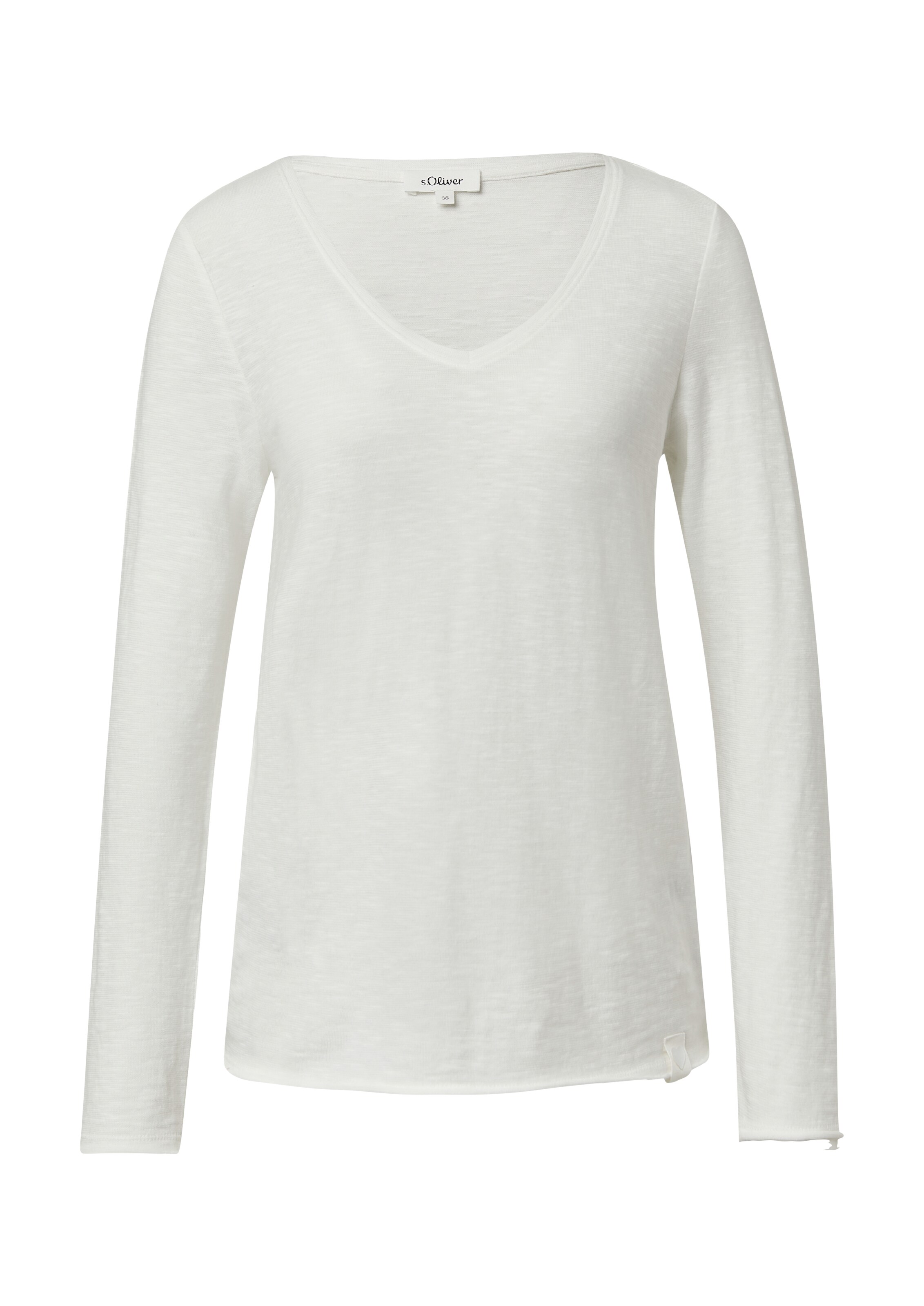 s.Oliver Shirt in Wit: voorkant