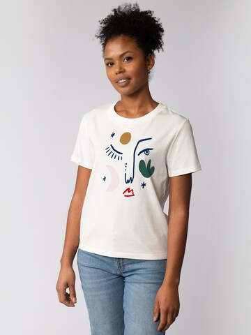 Watapparel Shirt 'Love and Flex' in White: front