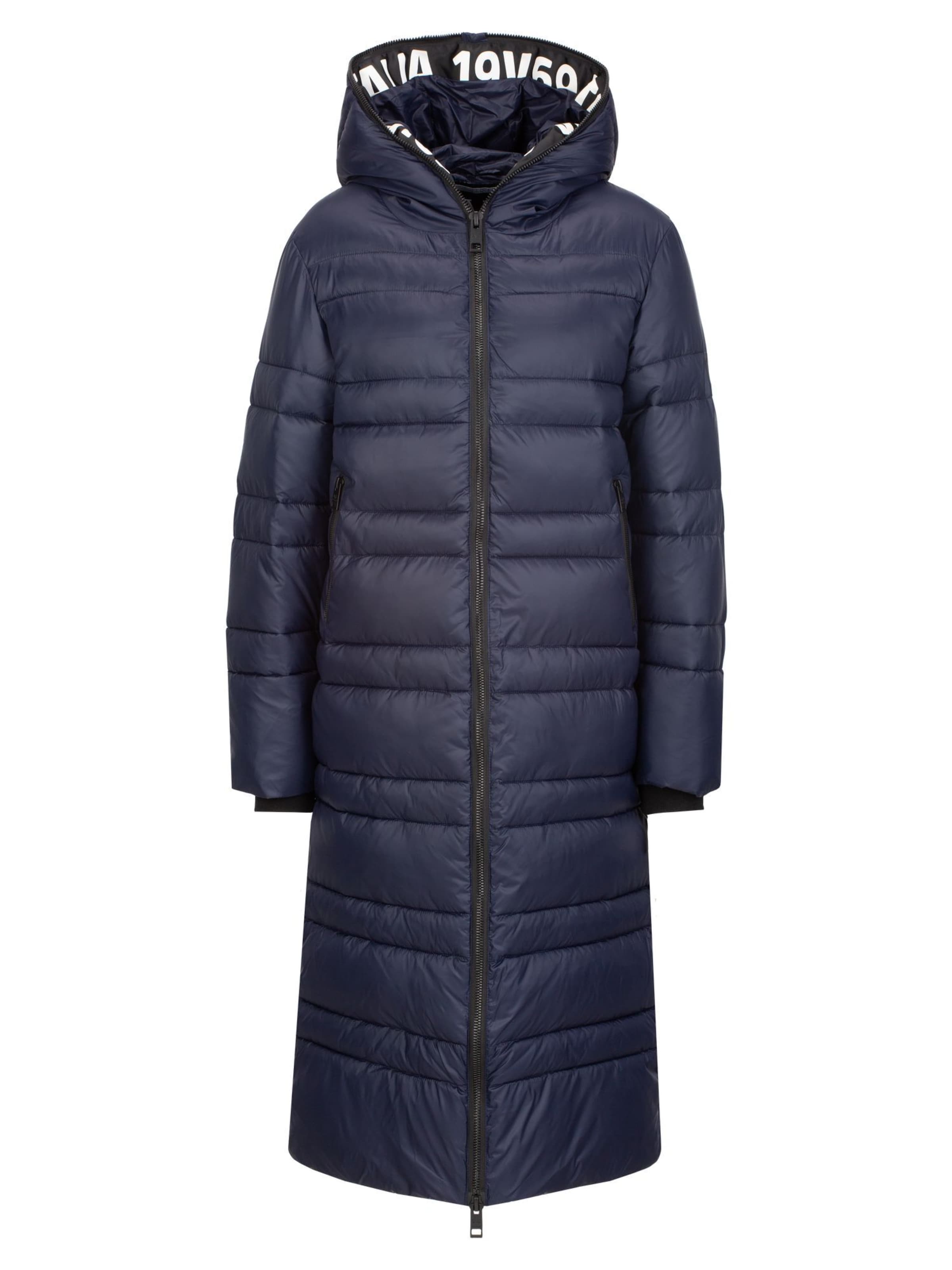 19V69 ITALIA Wintermantel 'Giuseppina' in Blau: Vorderseite