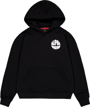 ALPHA INDUSTRIES Sweatshirt in Schwarz: Vorderseite