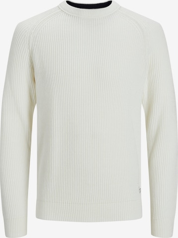 JACK & JONES Pullover 'Pannel' in Weiß: predná strana