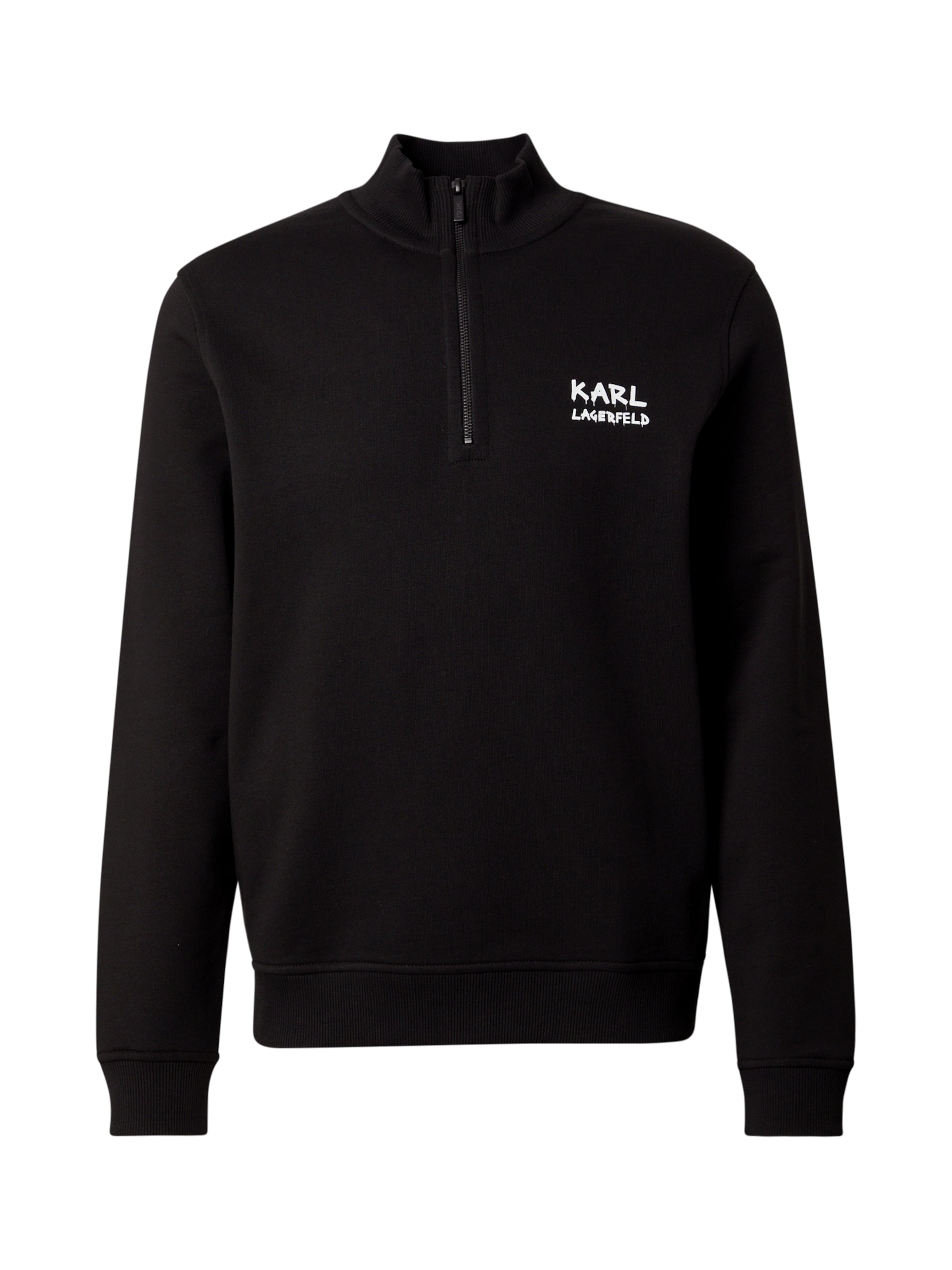 Karl Lagerfeld Суичър в черно: отпред