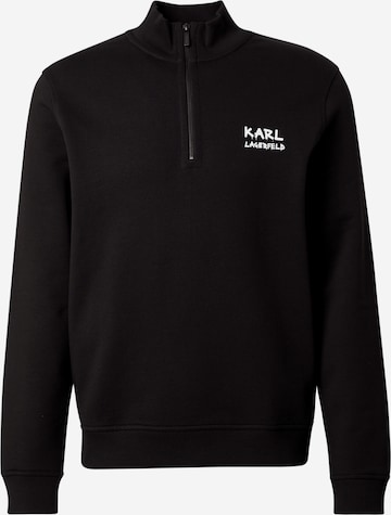 melns Karl Lagerfeld Sportisks džemperis: no priekšpuses