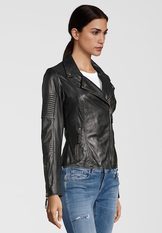 Apple of Eden Lederjacke 'MUFFIN' in Schwarz