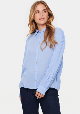 SAINT TROPEZ Bluse in Blau: predná strana