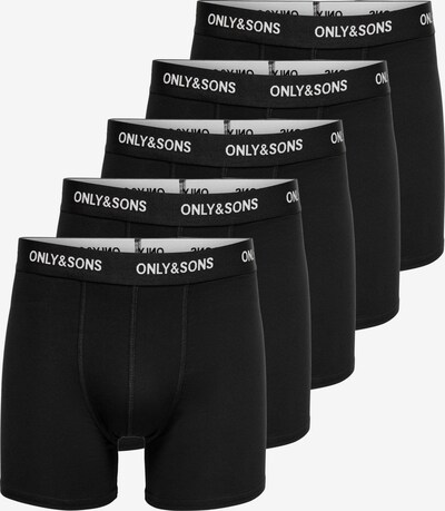 Only & Sons Boxers 'FITZ' en noir / blanc, Vue avec produit