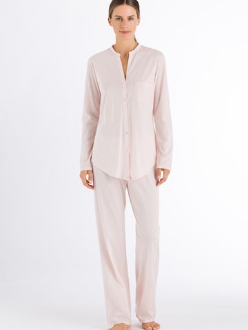 Hanro Pajama ' Cotton Deluxe ' in Pink: front