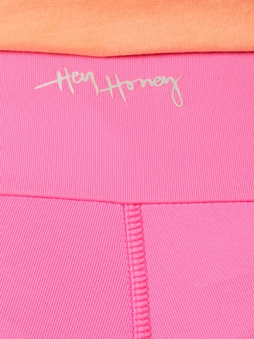 Hey Honey Skinny Sportsbukse i rosa