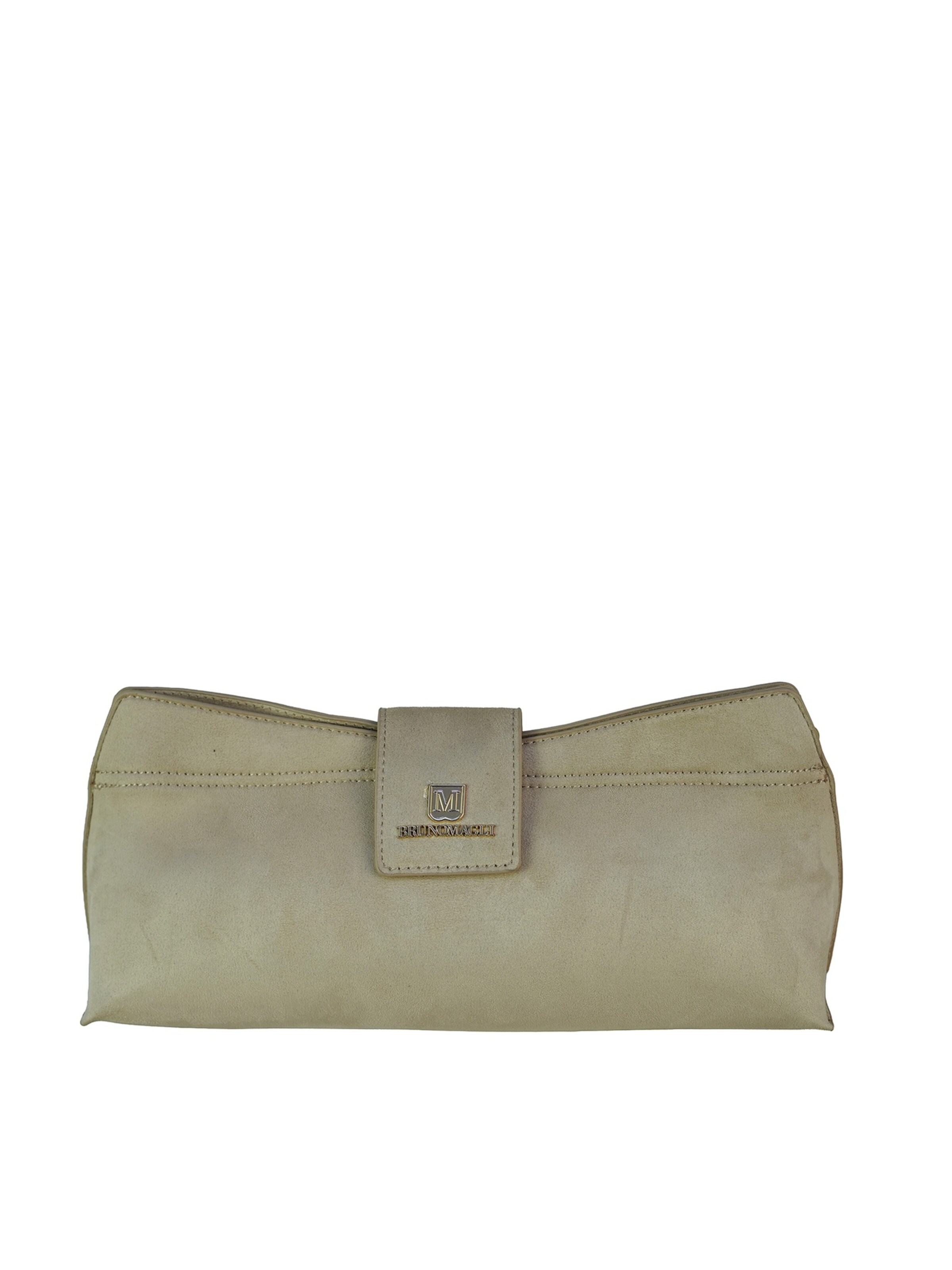 Pochette 'Pochette Sandra Bruno Magli PU Leather Zip' di Bruno Magli in beige: frontale