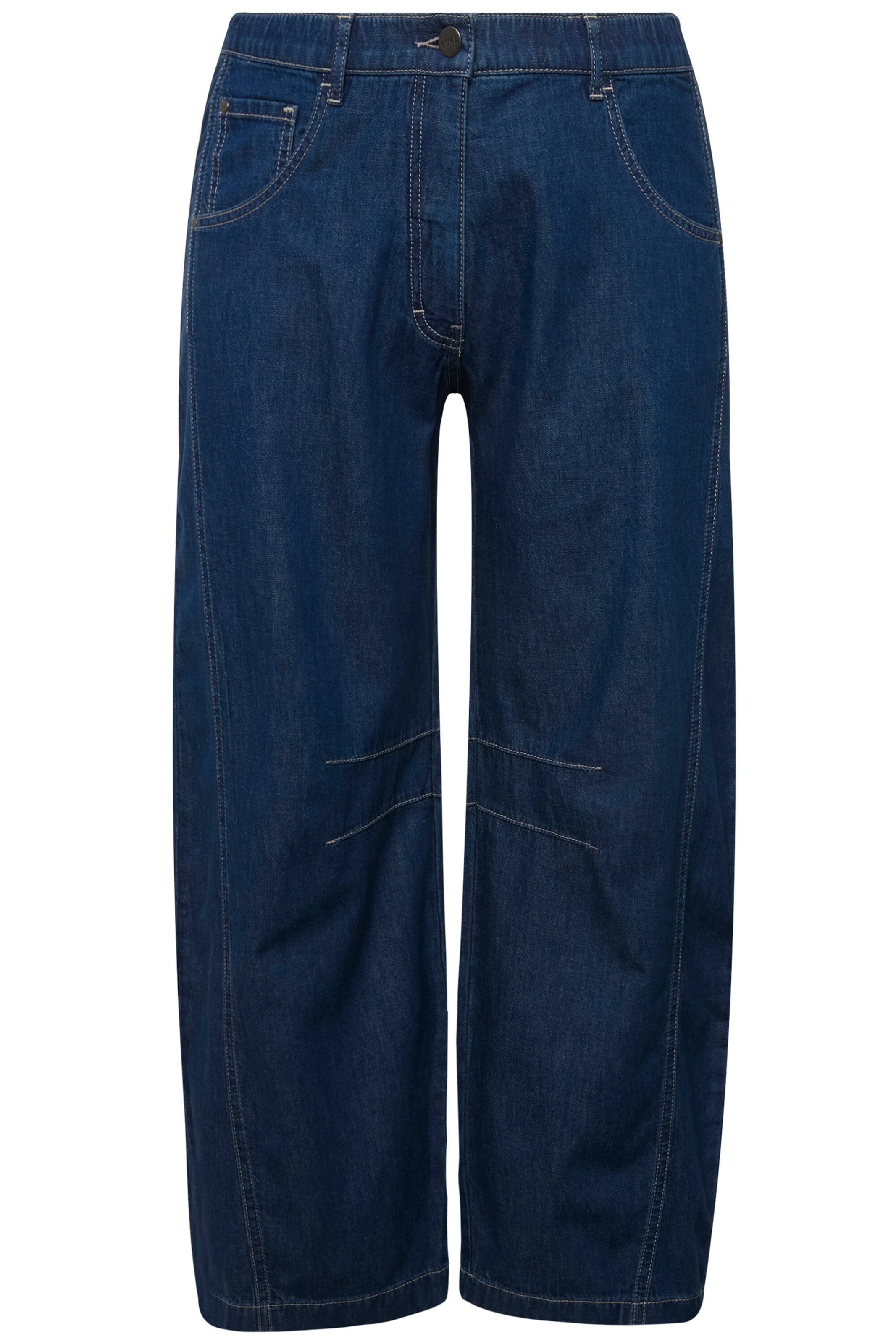 Ulla Popken Loosefit Jeans in Blau: Vorderseite