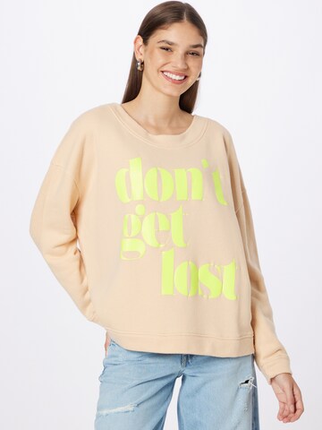 Liv Bergen Sweatshirt 'Smilla Lost' in Beige: predná strana