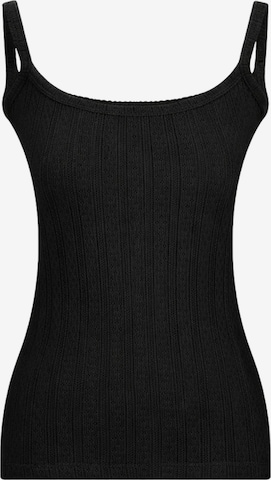 Albero Natur Top 'Damen Top aus 100 % Bio-Baumwolle im Jacquard-Design' in Black: front
