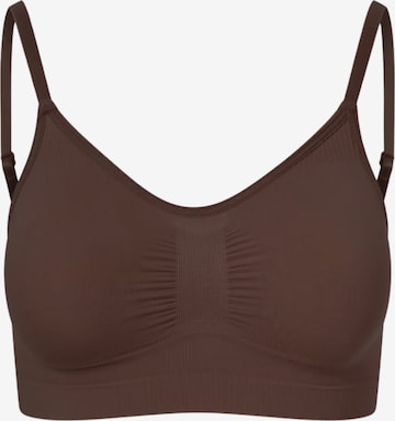 cfab by creamy fabrics Bra 'Comfort Bralette' in Brown: front