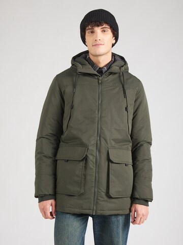 JACK & JONES Vinterparka 'JJCONSTRUCT' i grøn: forside