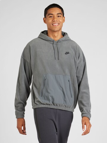 Nike Sportswear Sweatshirt 'CLUB+ Polar' in Grijs: voorkant