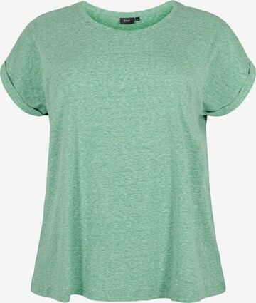 T-shirt 'VAVA' Zizzi en vert : devant