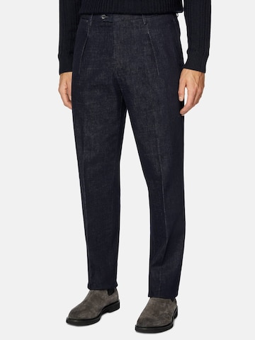 Coupe slim Pantalon à pince Boggi Milano en bleu : devant