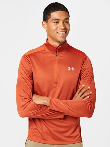 UNDER ARMOUR Performance Shirt 'Speed Stride 2.0' in Orange: front