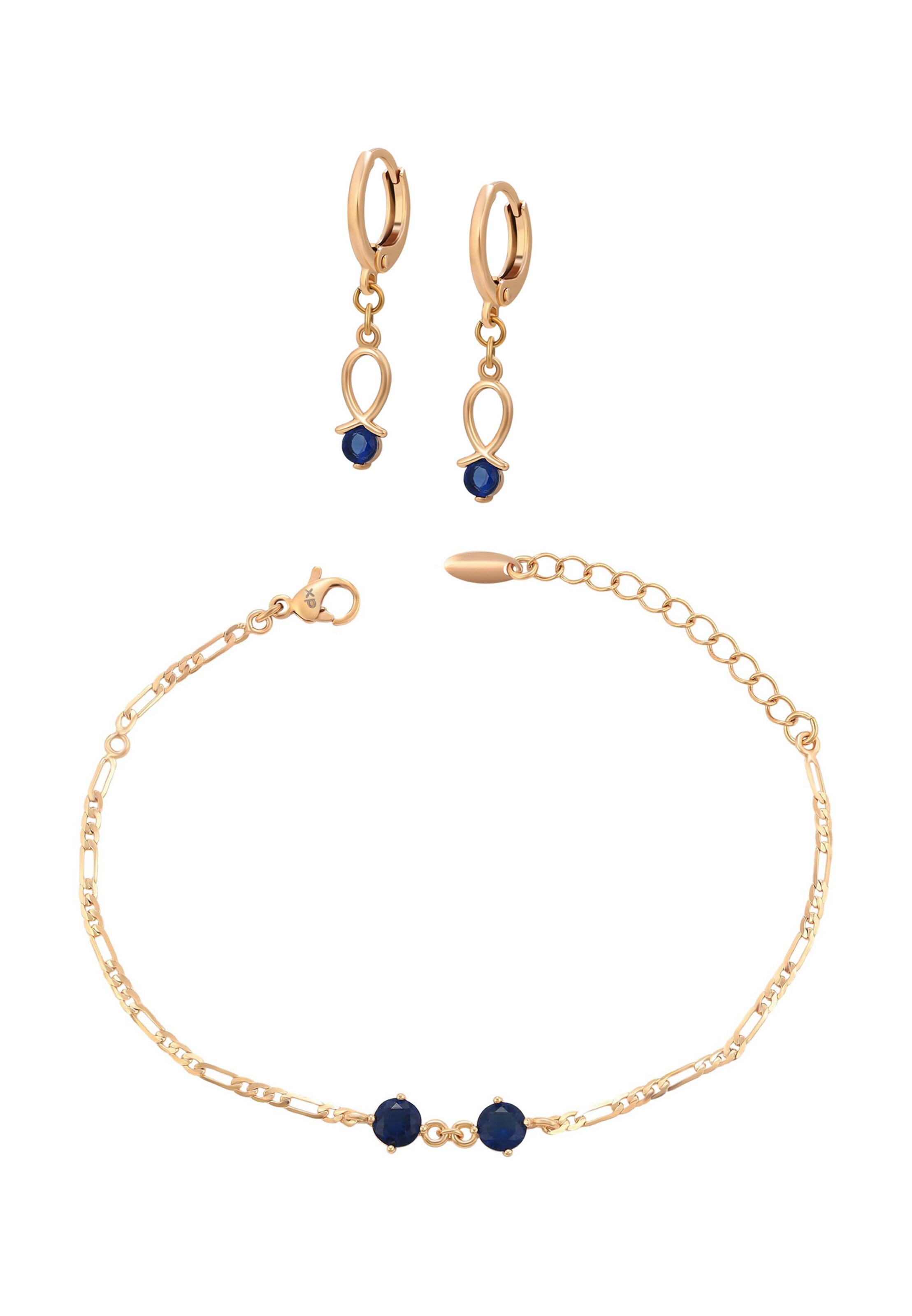 faina Jewelry Set in Gold: front
